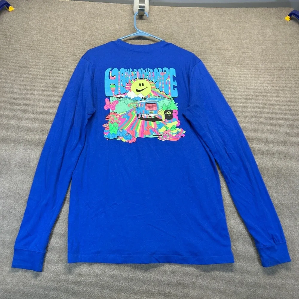 Nike Have A Nike Daze T Shirt Men's M TALL Long Sleeve Psychedelic Royal Blue - Picture 11 of 12